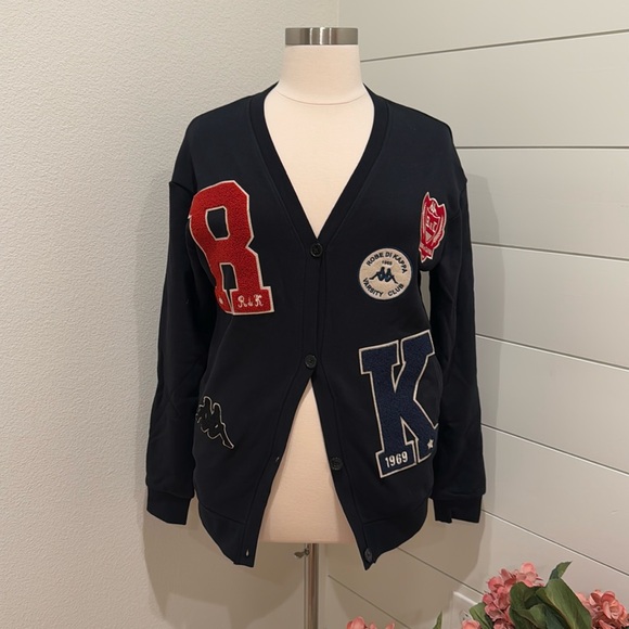 Robe di Kappa letterman sweater jacket Giovanni sea